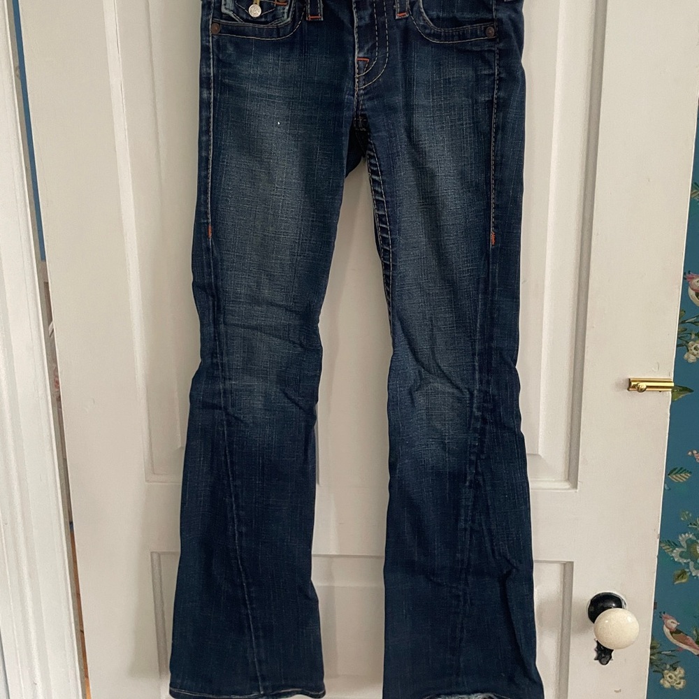 True Religion Dark Blue Flare Jeans